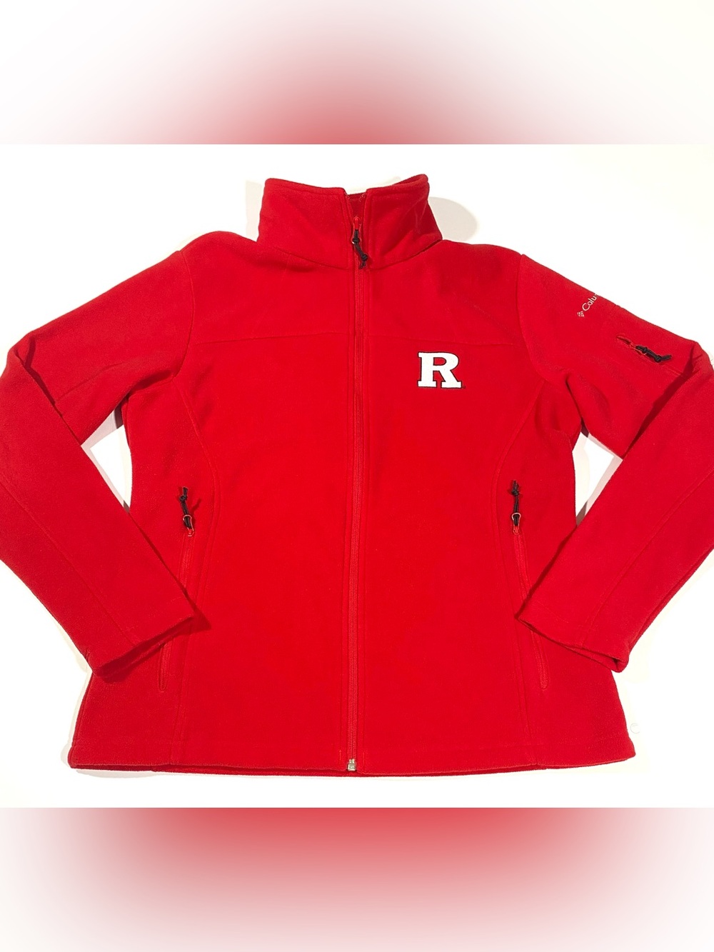 Columbia Rutgers University full zip fleece jacket size L